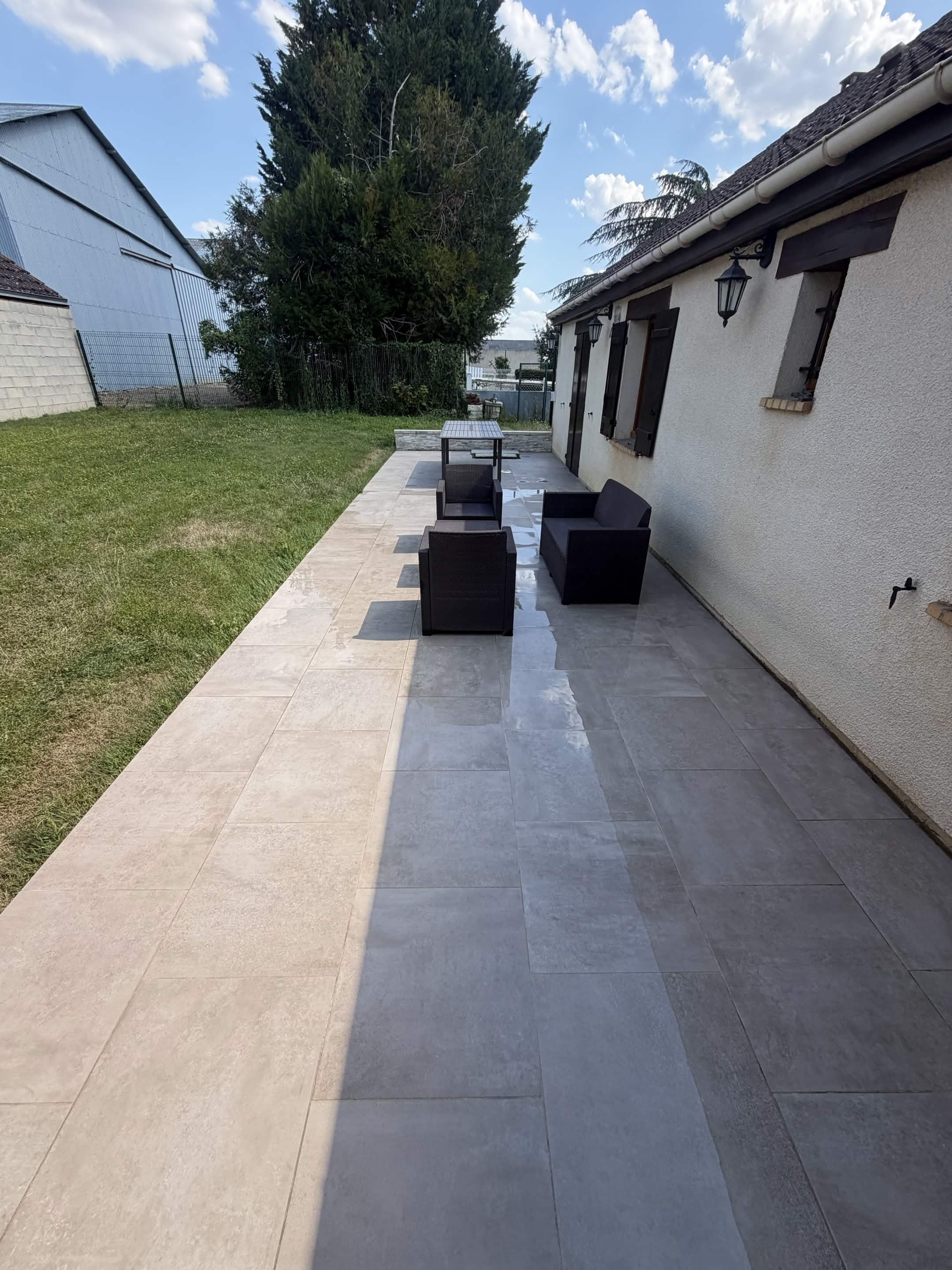 Après nettoyage terrasse