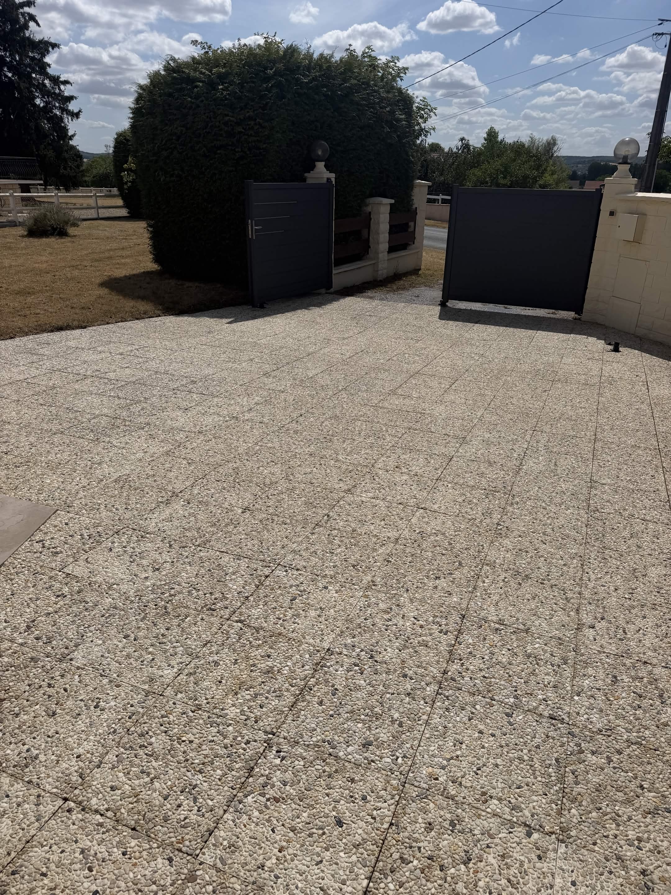 Après nettoyage terrasse